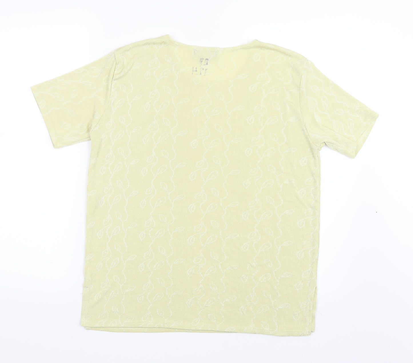 Gazelle Womens Yellow   Basic T-Shirt Size 10