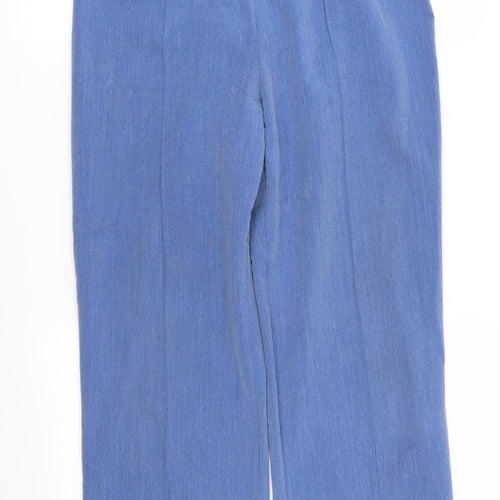 Kate Lilly Womens Blue   Trousers  Size 14 L25 in - Stretch waistband