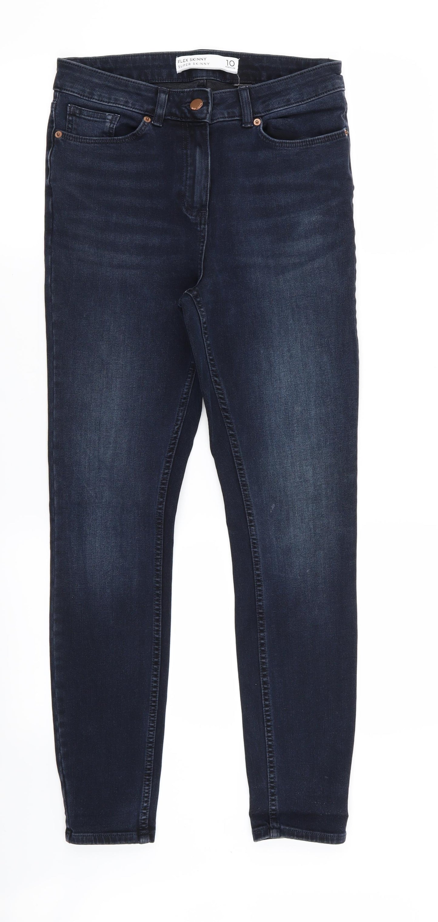 NEXT Womens Blue   Skinny Jeans Size 10 L27 in