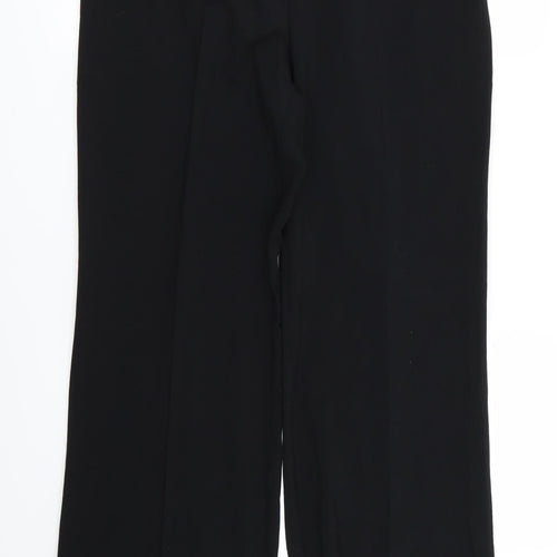 M&S Womens Black   Trousers  Size 14 L28 in