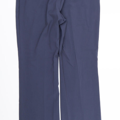 M&S Womens Blue   Trousers  Size 12 L28 in