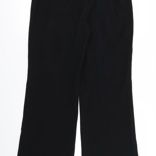 M&S Womens Black   Trousers  Size 12 L28 in