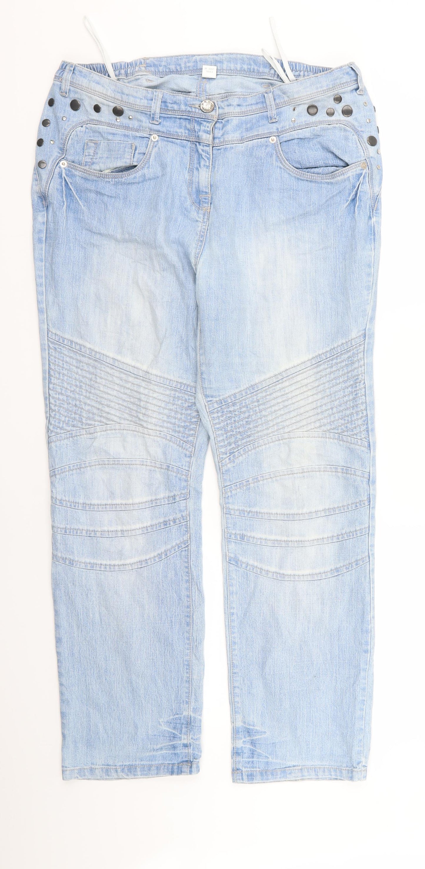 Preworn Womens Blue   Straight Jeans Size 18 L26 in