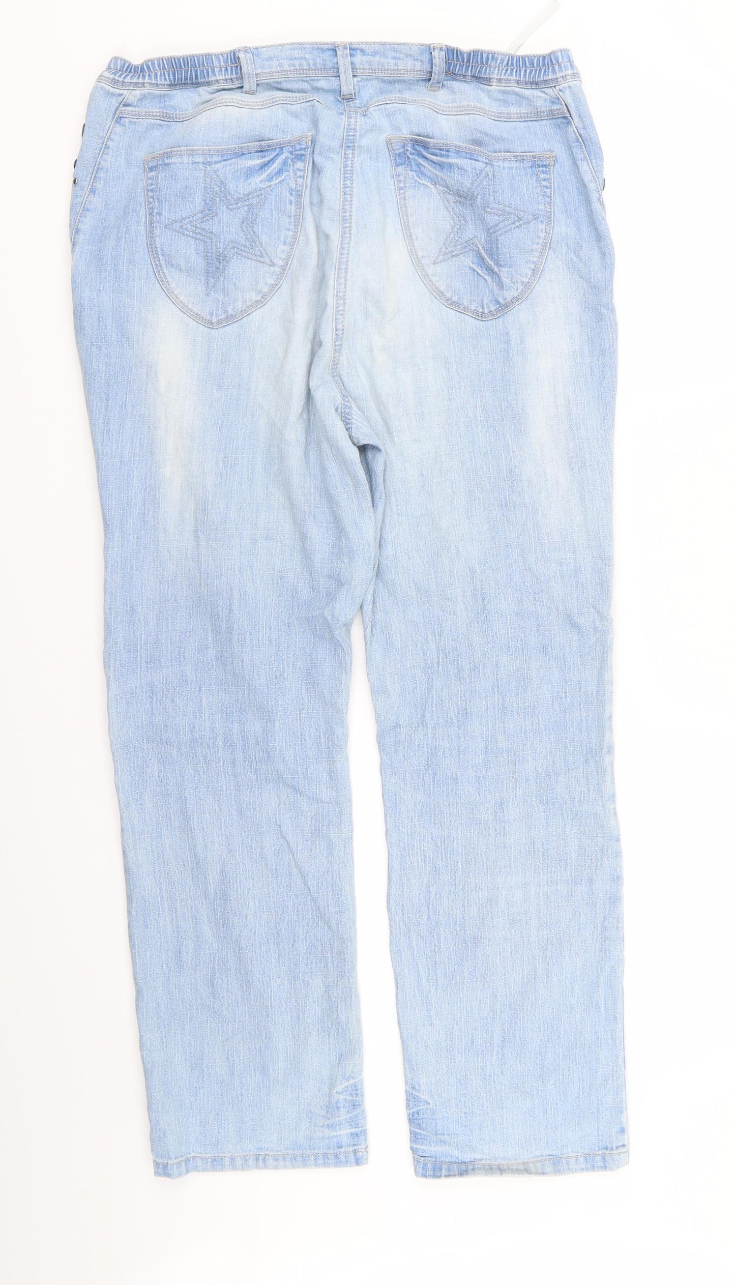 Preworn Womens Blue   Straight Jeans Size 18 L26 in