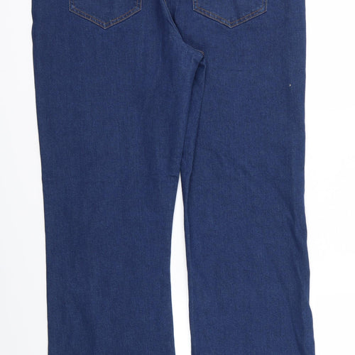 M&Co Womens Blue   Straight Jeans Size 18 L29 in