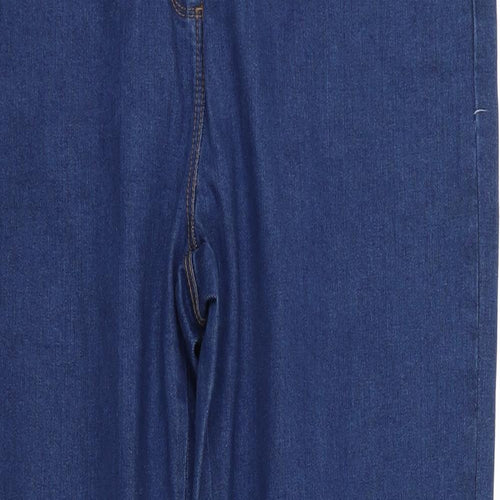 M&Co Womens Blue   Straight Jeans Size 18 L29 in