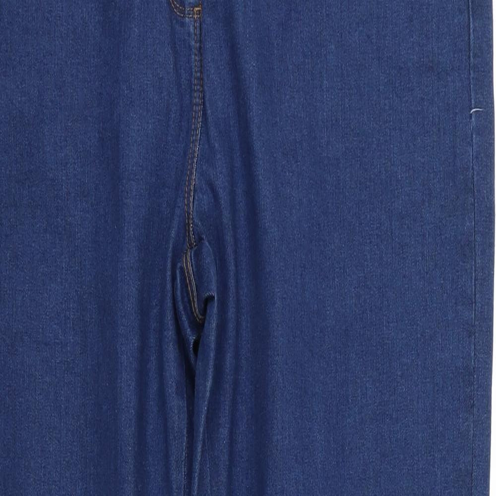 M&Co Womens Blue   Straight Jeans Size 18 L29 in