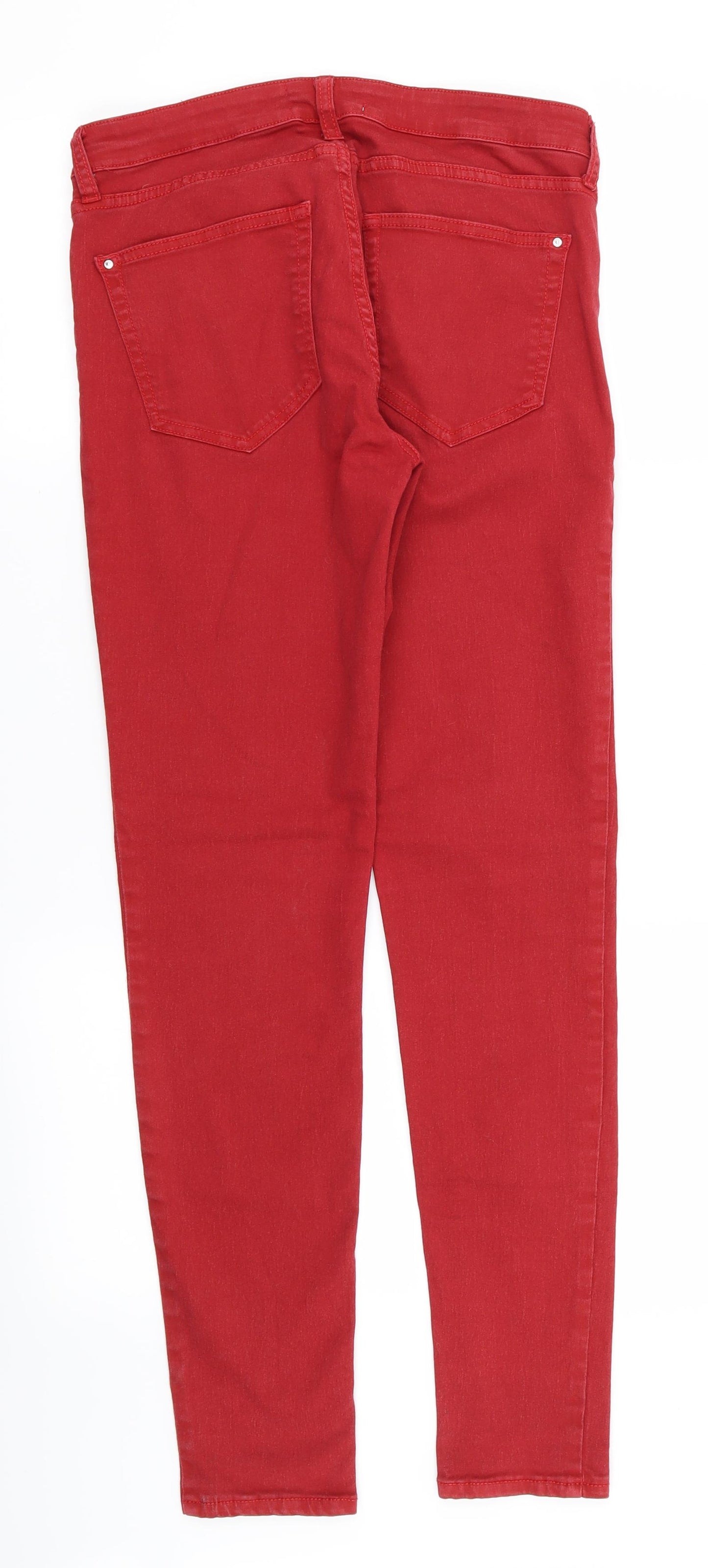mango  Womens Red   Skinny Jeans Size 10 L29 in