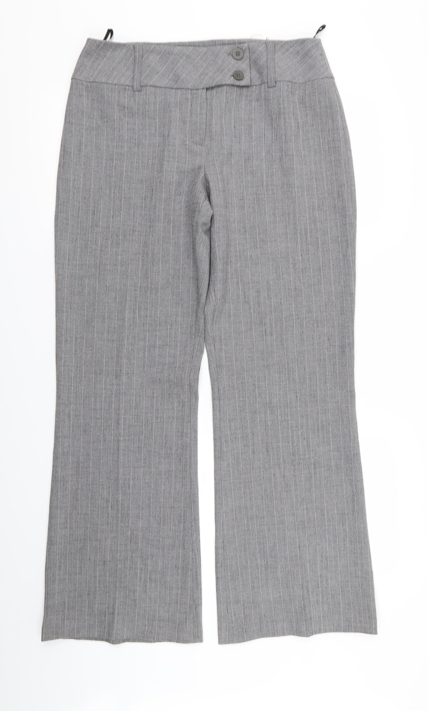 Select Womens Grey   Trousers  Size 14 L30 in
