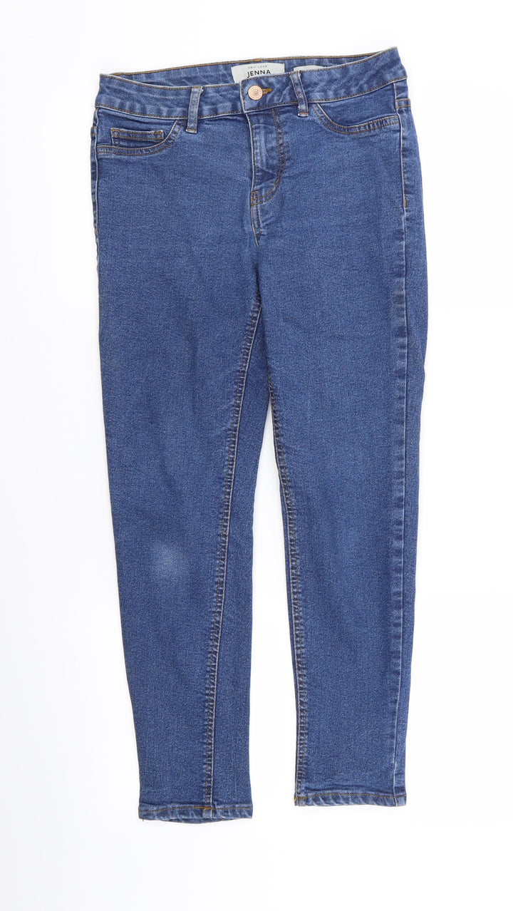 New Look Womens Blue Skinny Jeans Size 8 L28 in