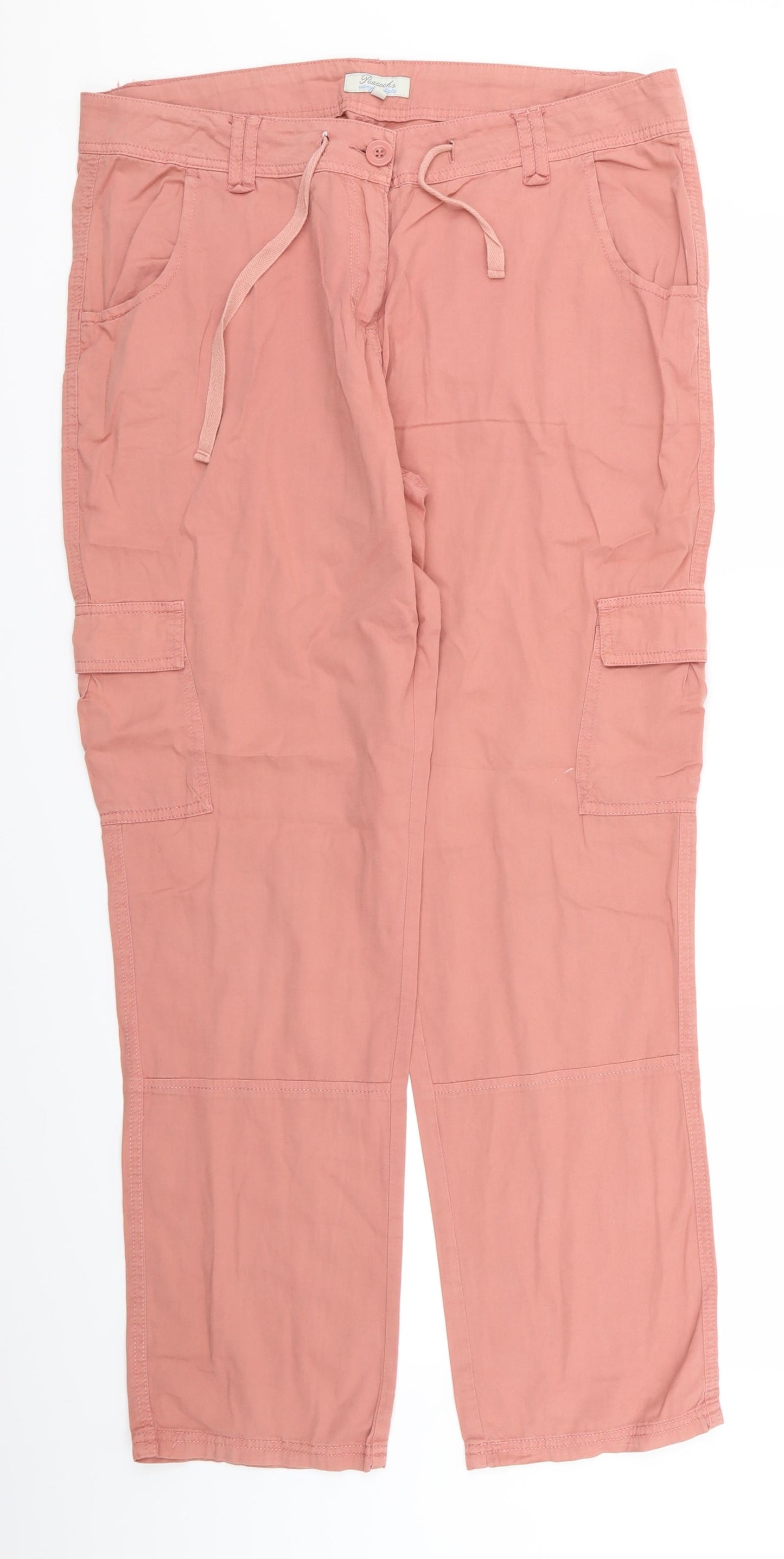 Peacocks Womens Pink   Trousers  Size 14 L30 in