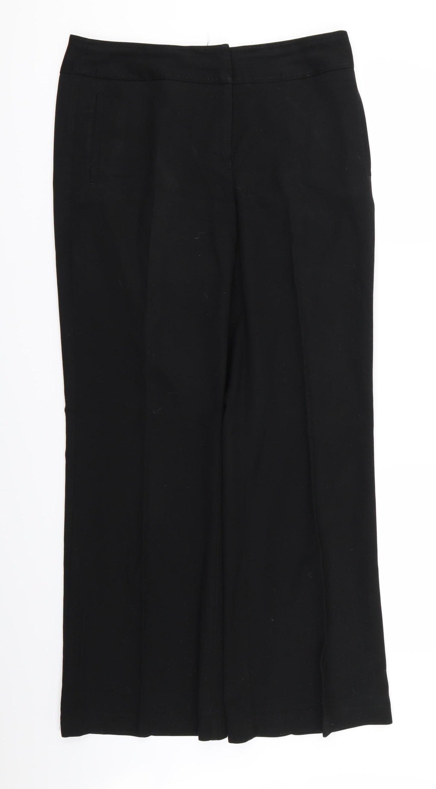 NEXT Womens Black   Trousers  Size 12 L28 in