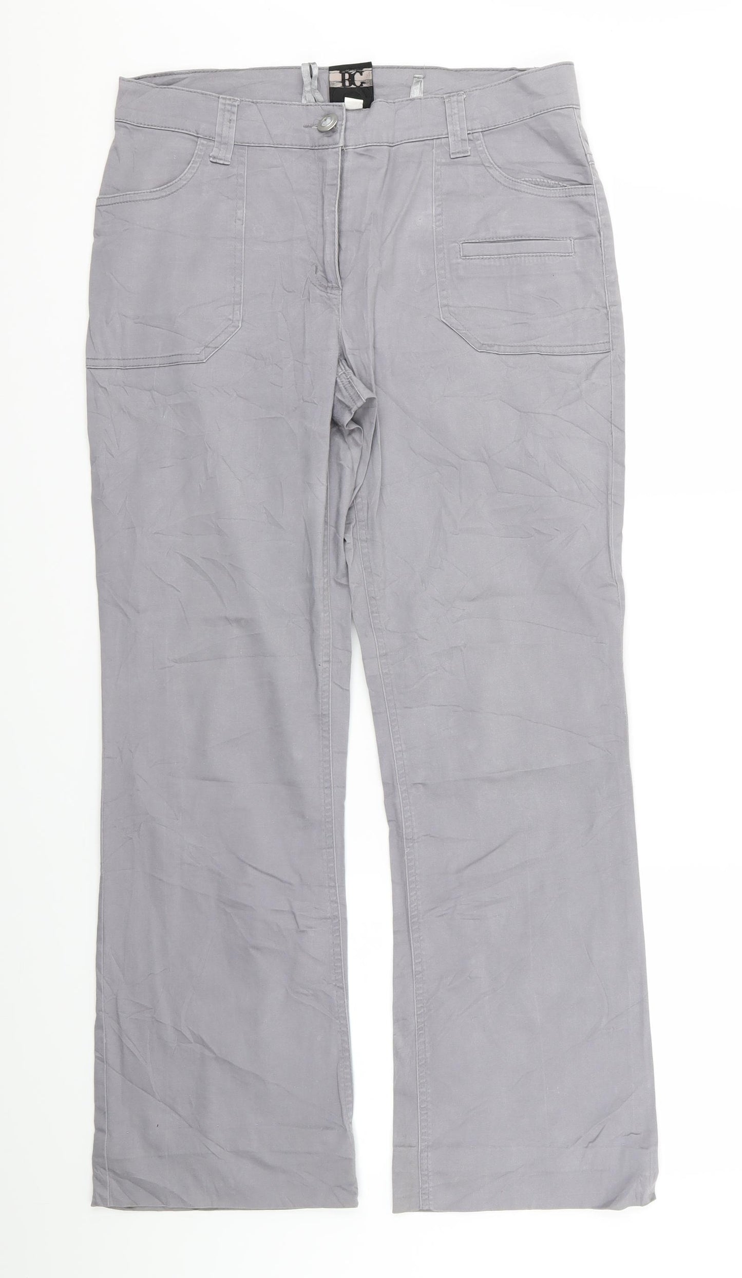 best connetion Womens Grey   Trousers  Size 14 L29 in
