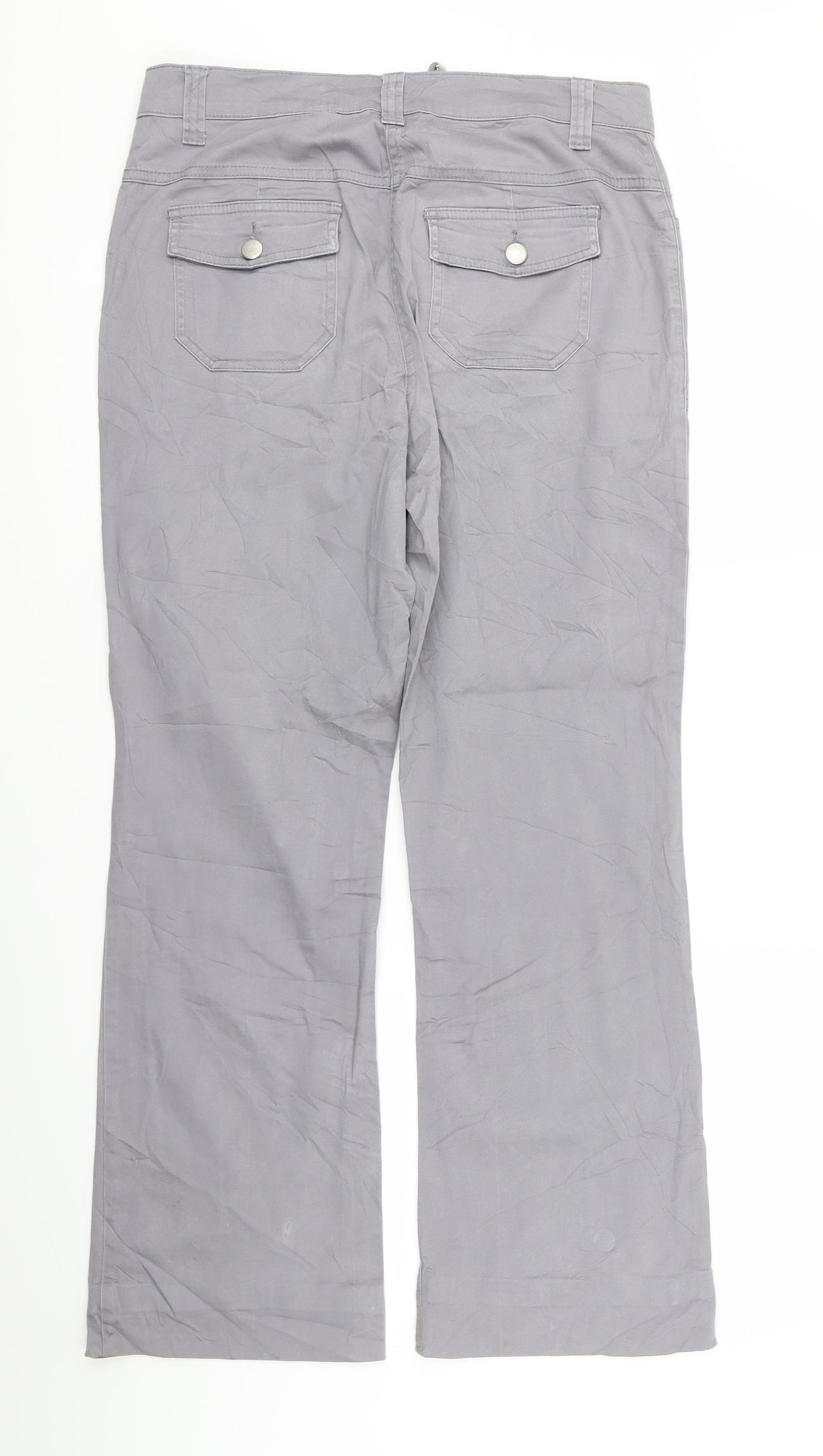 best connetion Womens Grey   Trousers  Size 14 L29 in