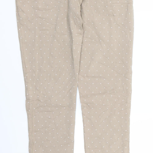 Preworn Womens Beige   Trousers  Size 24 in L25 in - Star Print