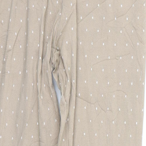 Preworn Womens Beige   Trousers  Size 24 in L25 in - Star Print