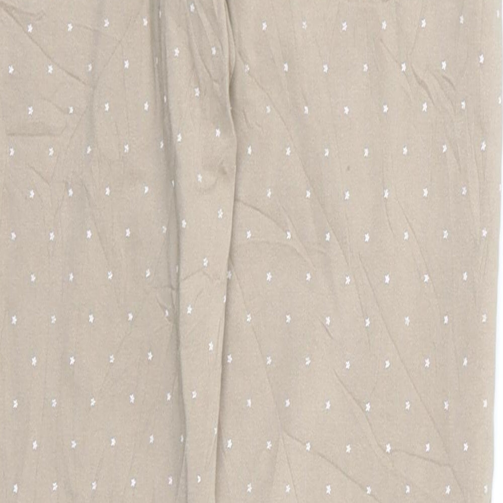 Preworn Womens Beige   Trousers  Size 24 in L25 in - Star Print