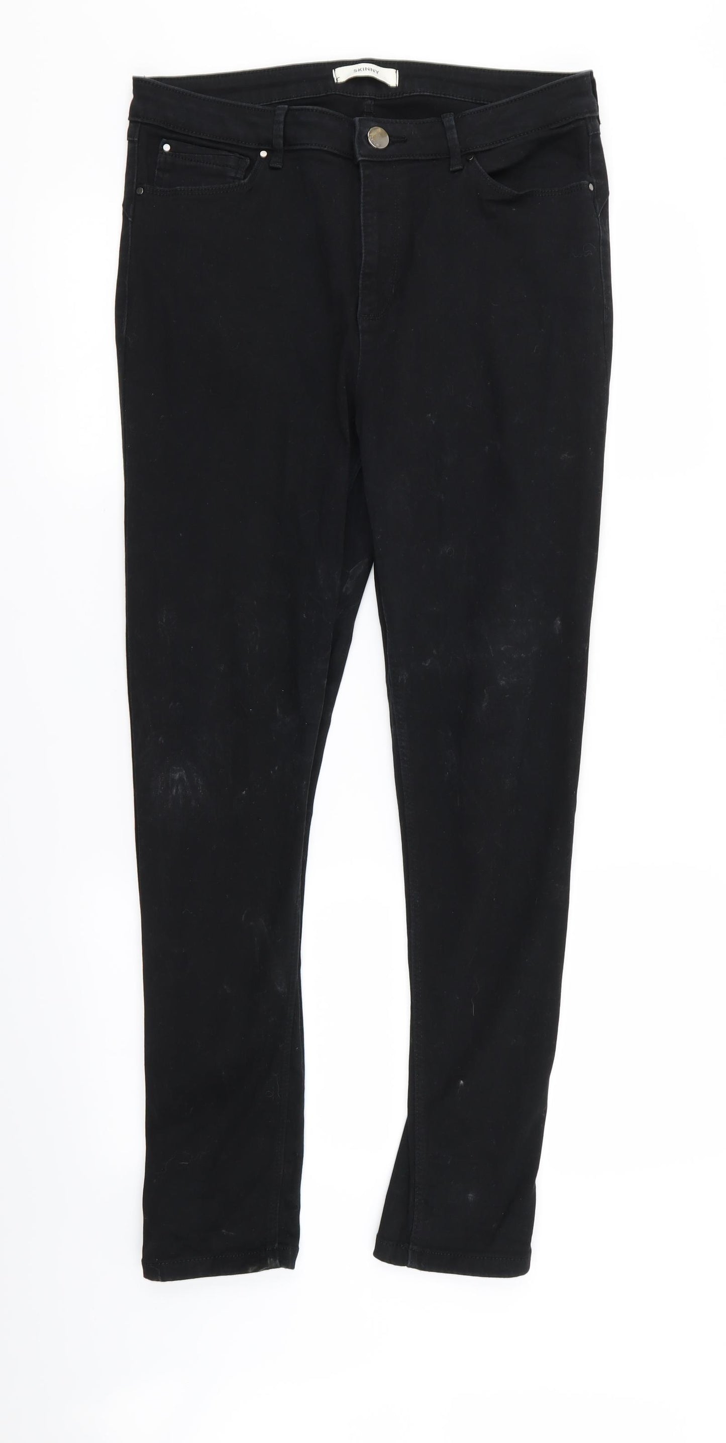 M&S Womens Black   Skinny Jeans Size 14 L29 in
