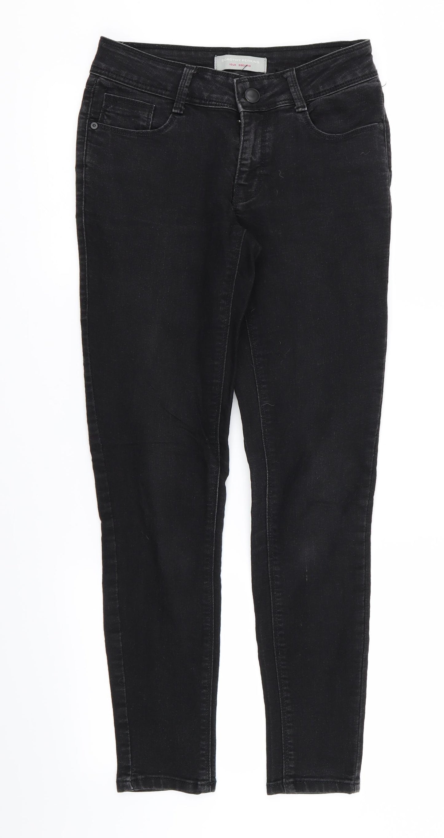 Dorothy Perkins Womens Black   Skinny Jeans Size 10 L26 in
