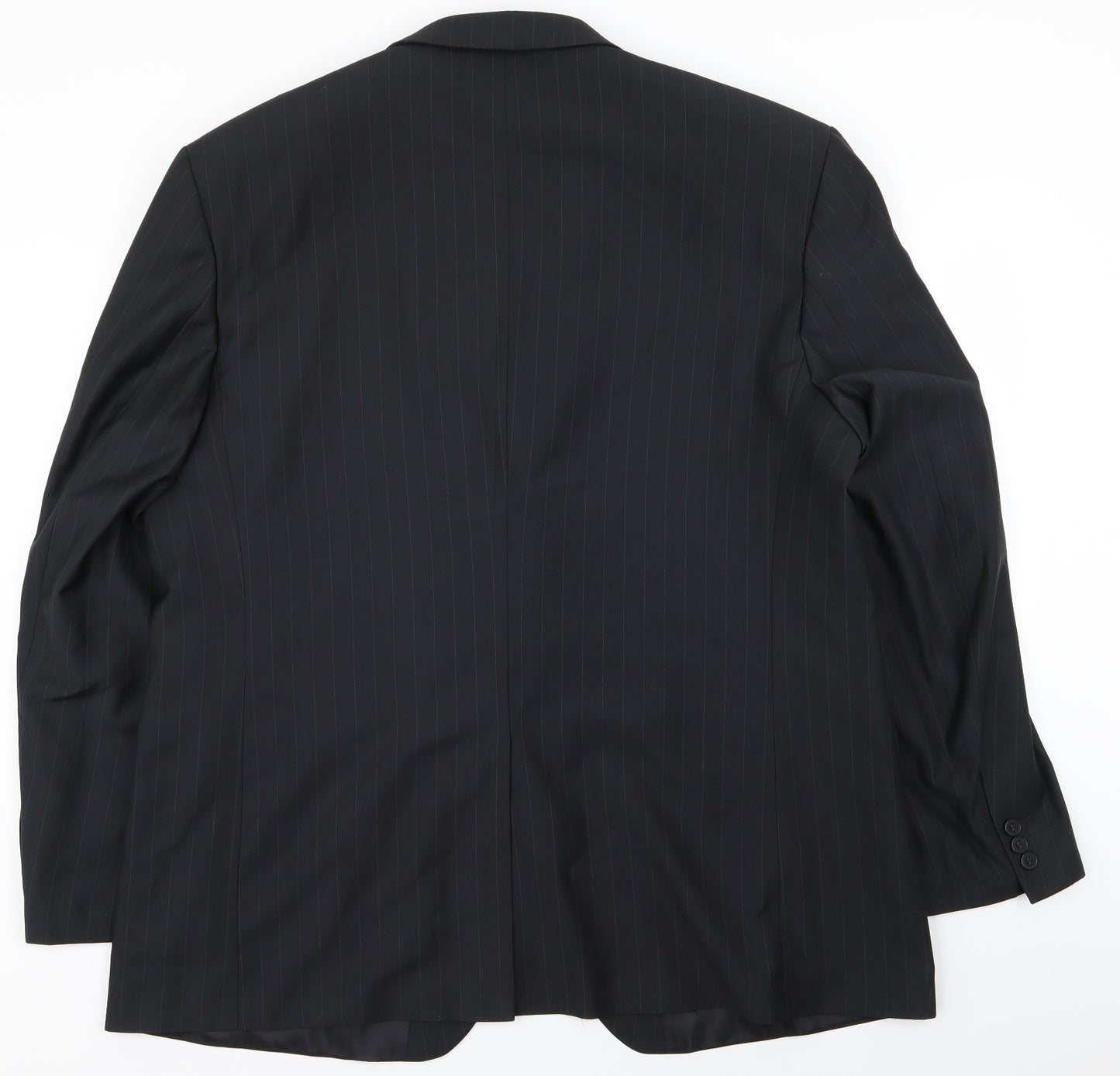 TU Mens Black Striped  Jacket Blazer Size 48