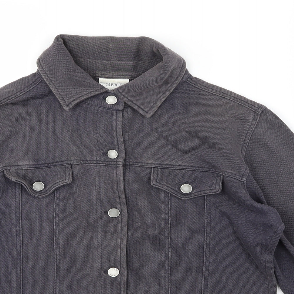 NEXT Womens Grey   Pullover Jumper Size 12  - denim jacket,button up