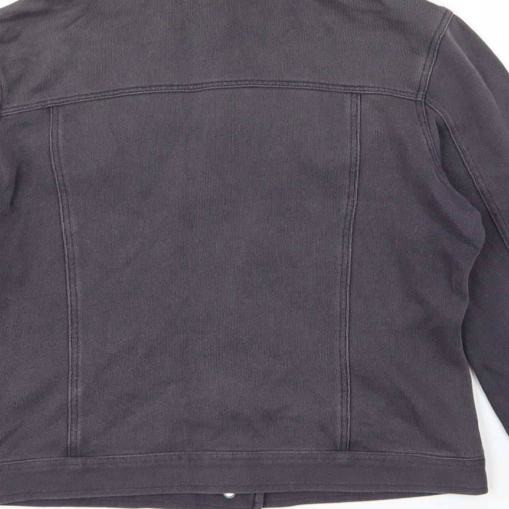 NEXT Womens Grey   Pullover Jumper Size 12  - denim jacket,button up