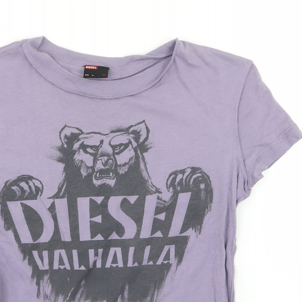Diesel Womens Purple   Basic T-Shirt Size M