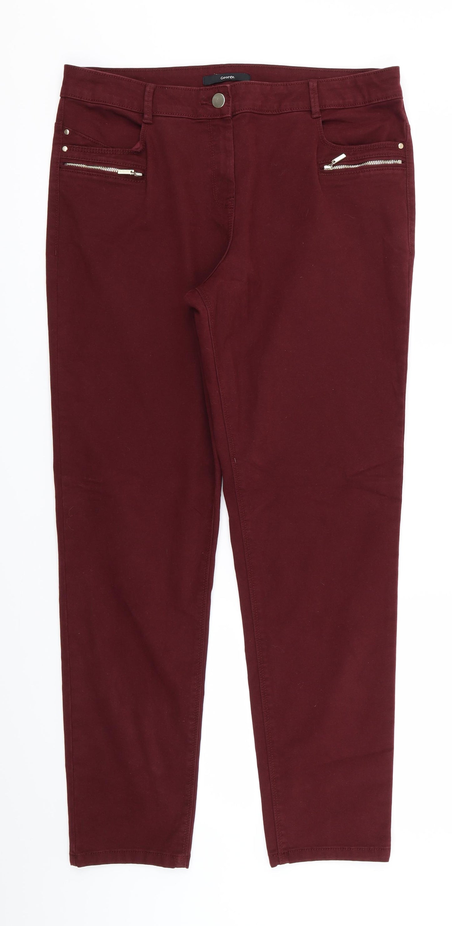 Asda George Womens Purple   Skinny Jeans Size 14 L28 in