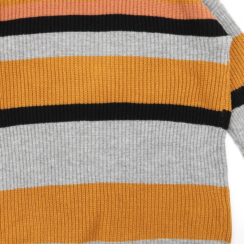 Papaya Womens Multicoloured Striped  Cardigan Jumper Size XL