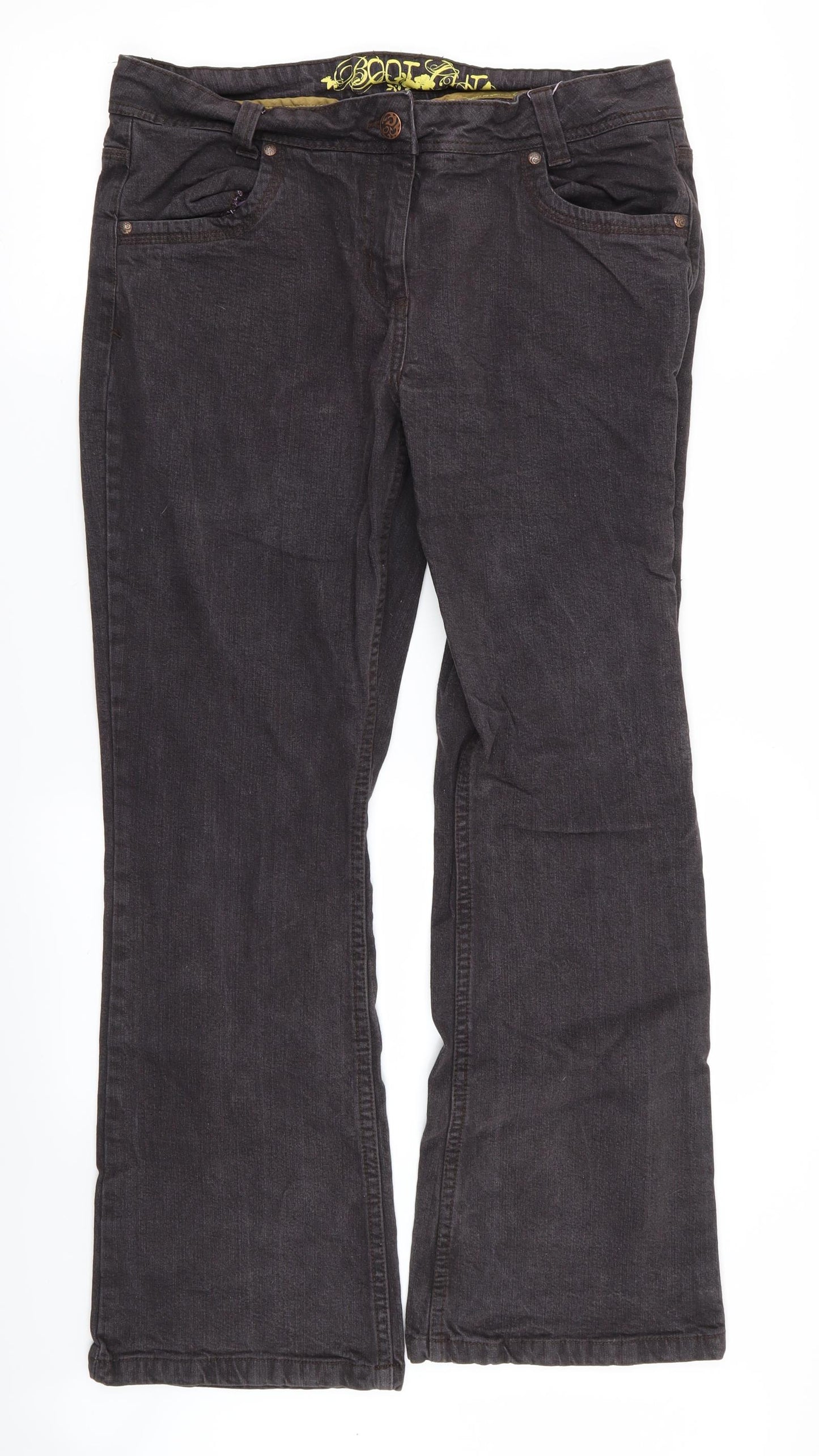 Asda George Womens Purple   Straight Jeans Size 14 L29 in