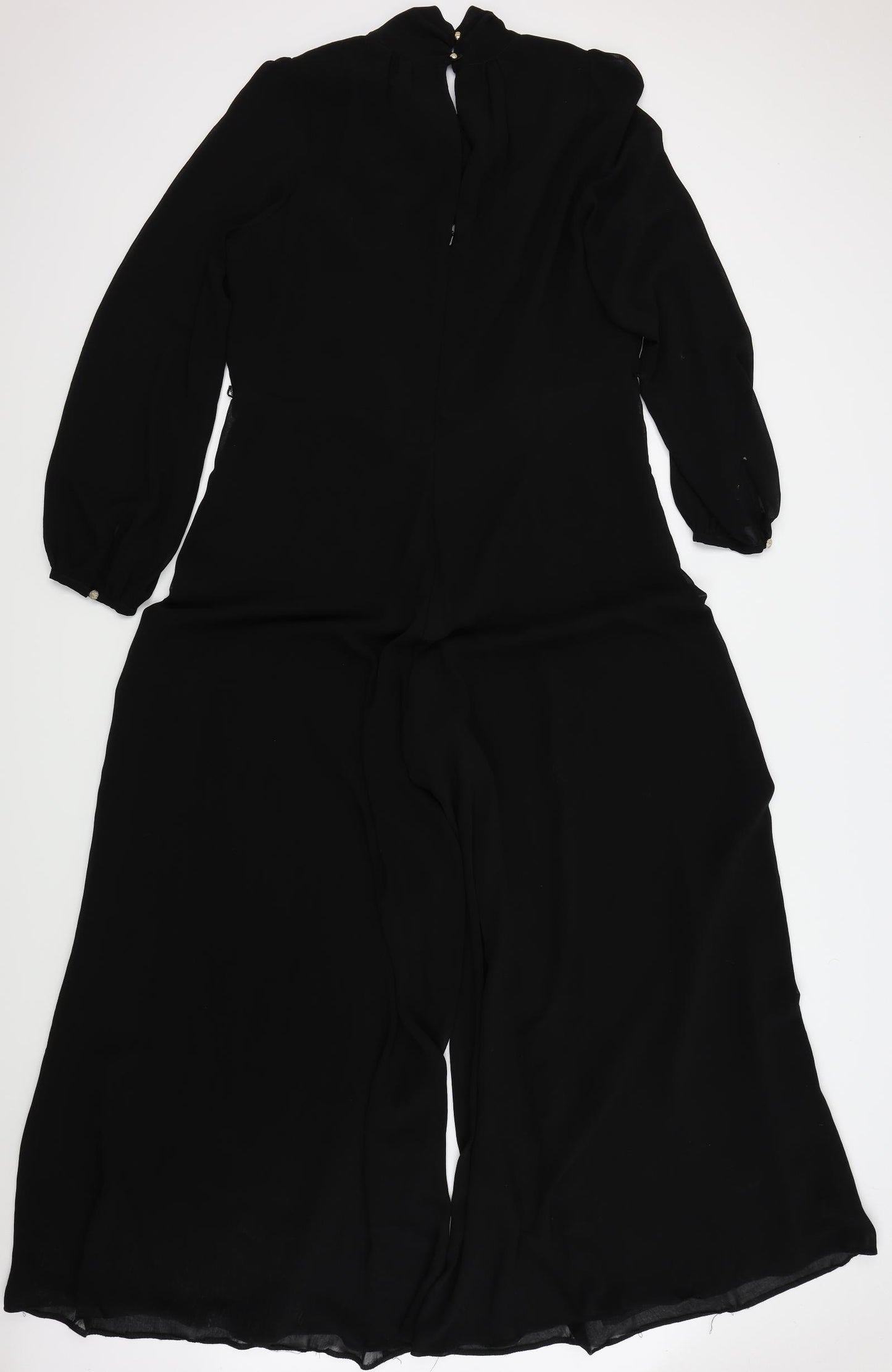 Phase Eight Womens Black   Jumpsuit One-Piece Size 18 L29 in - Tie  up neck