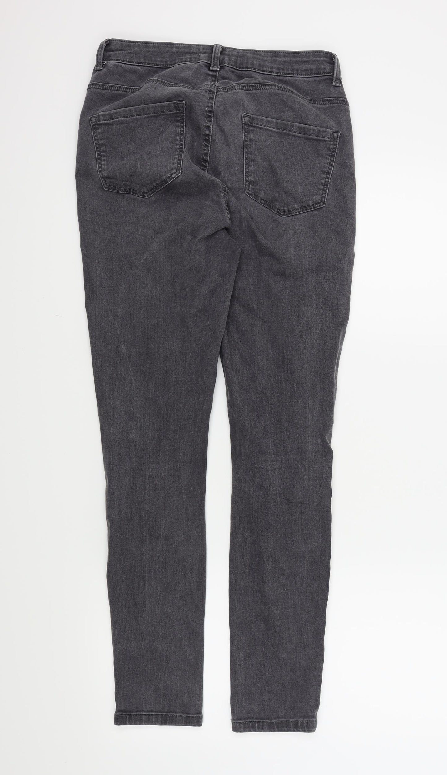Dorothy Perkins Womens Grey   Skinny Jeans Size 12 L28 in