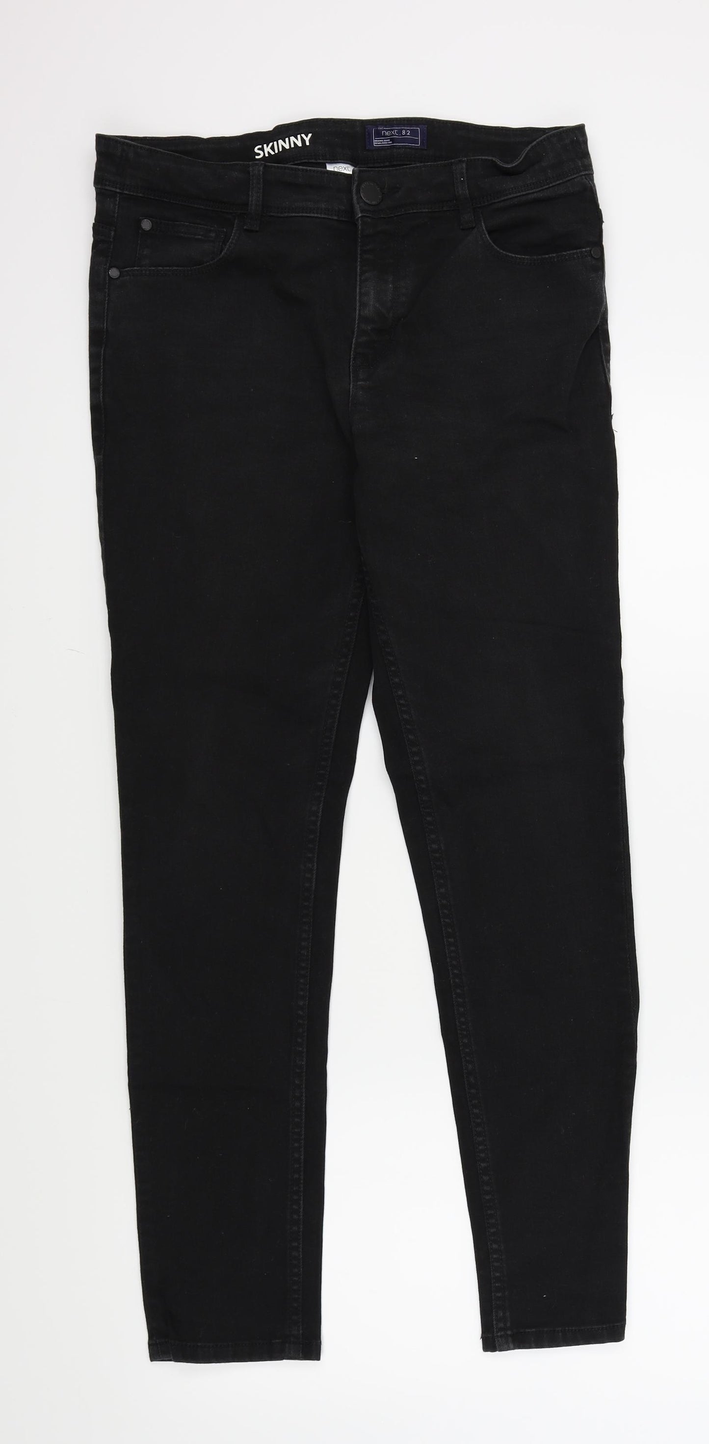 NEXT Girls Black Colourblock  Skinny Jeans Size 16 Years