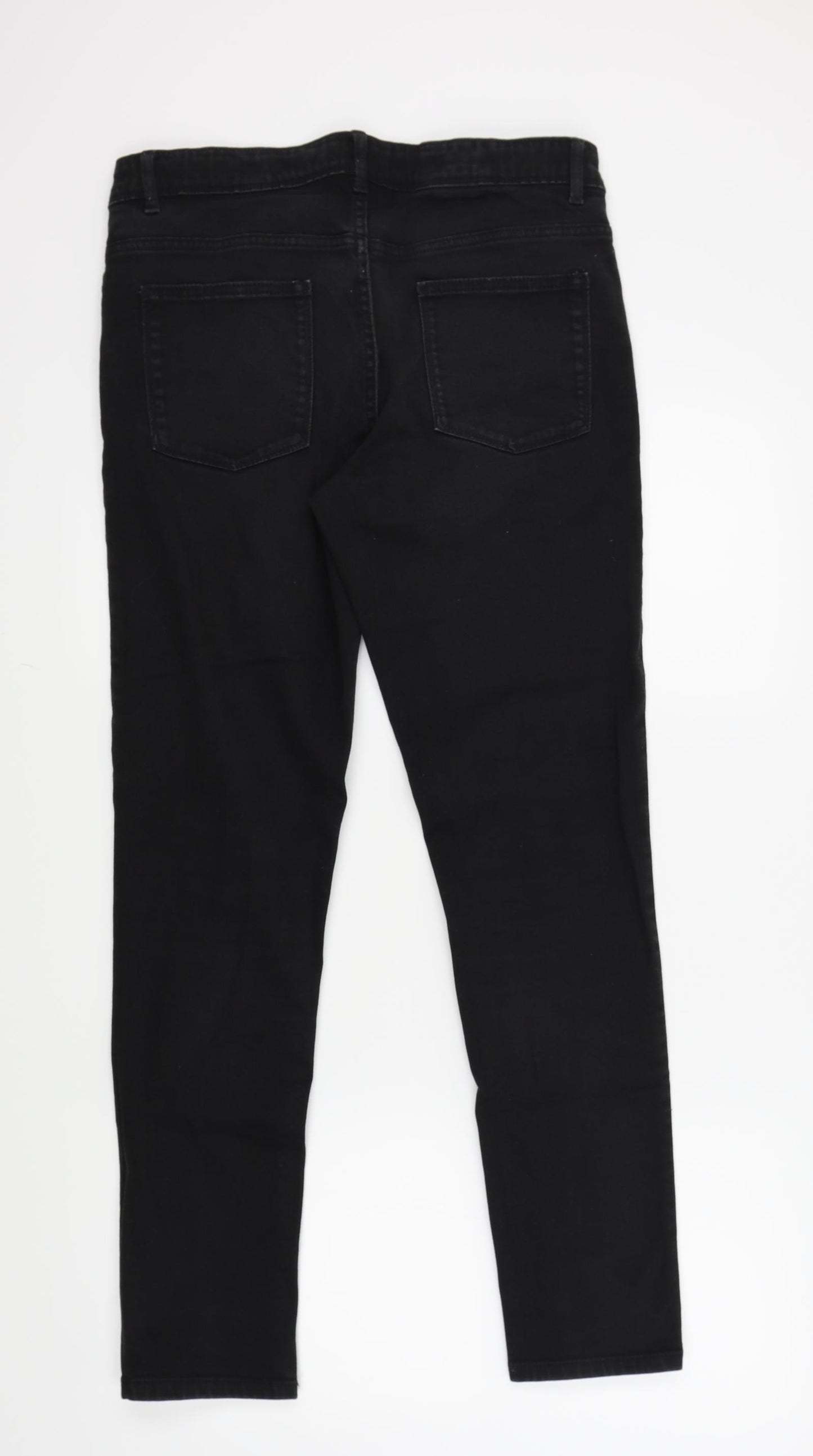 NEXT Girls Black Colourblock  Skinny Jeans Size 16 Years
