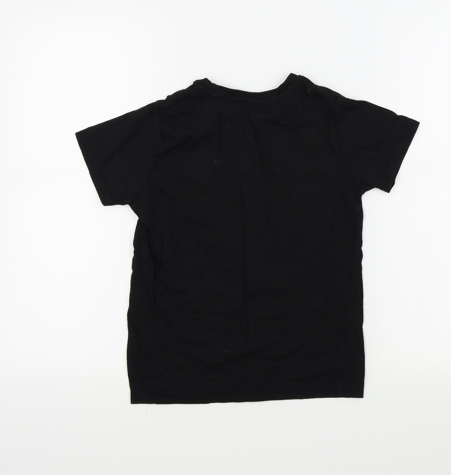 Primark Boys Black Colourblock  Basic T-Shirt Size 7-8 Years  - GAME CHANGER