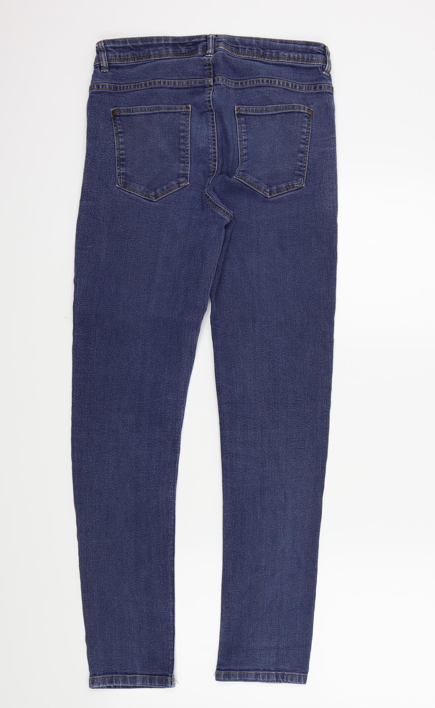 NEXT Girls Blue Colourblock  Skinny Jeans Size 16 Years
