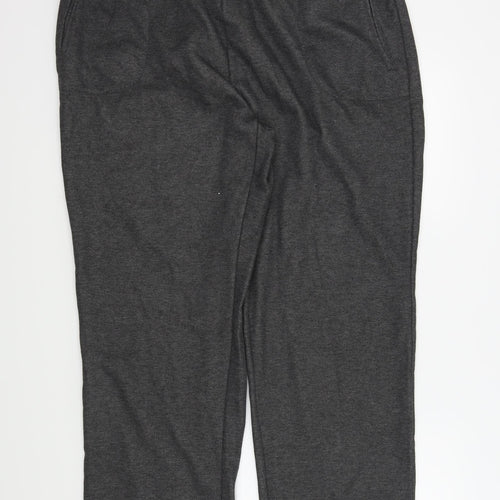 BM Womens Grey   Jogger Trousers Size L L20 in