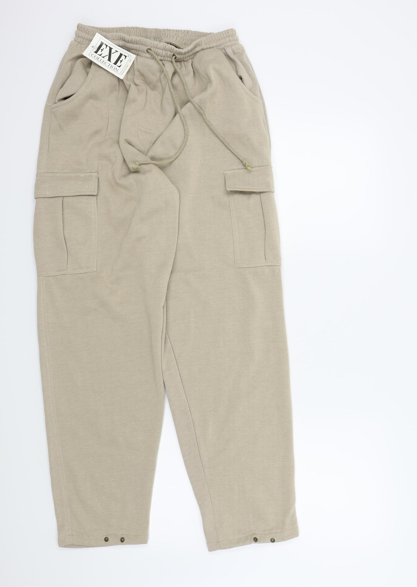 EXE Womens Beige   Jogger Trousers Size L L29 in
