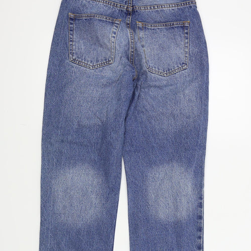 Cheap Monday Womens Blue Houndstooth  Straight Jeans Size 27 L23 in - scull