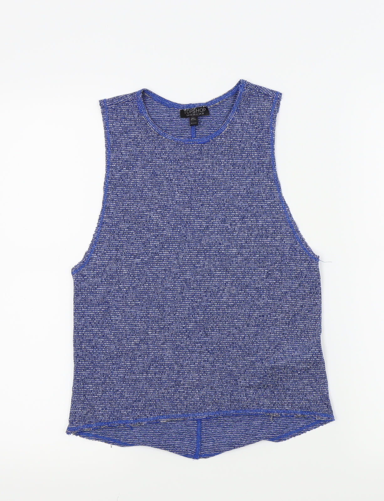 Topshop Womens Blue   Basic T-Shirt Size 10