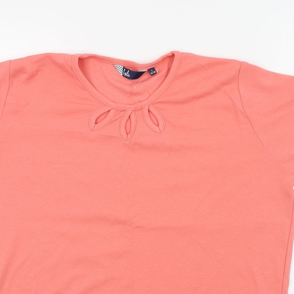 ISLE Womens Orange   Basic T-Shirt Size 18