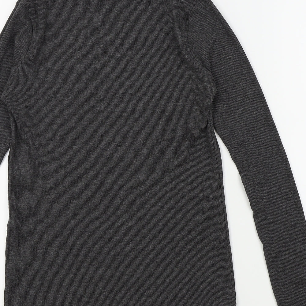 Select Womens Grey Colourblock  Basic T-Shirt Size 10