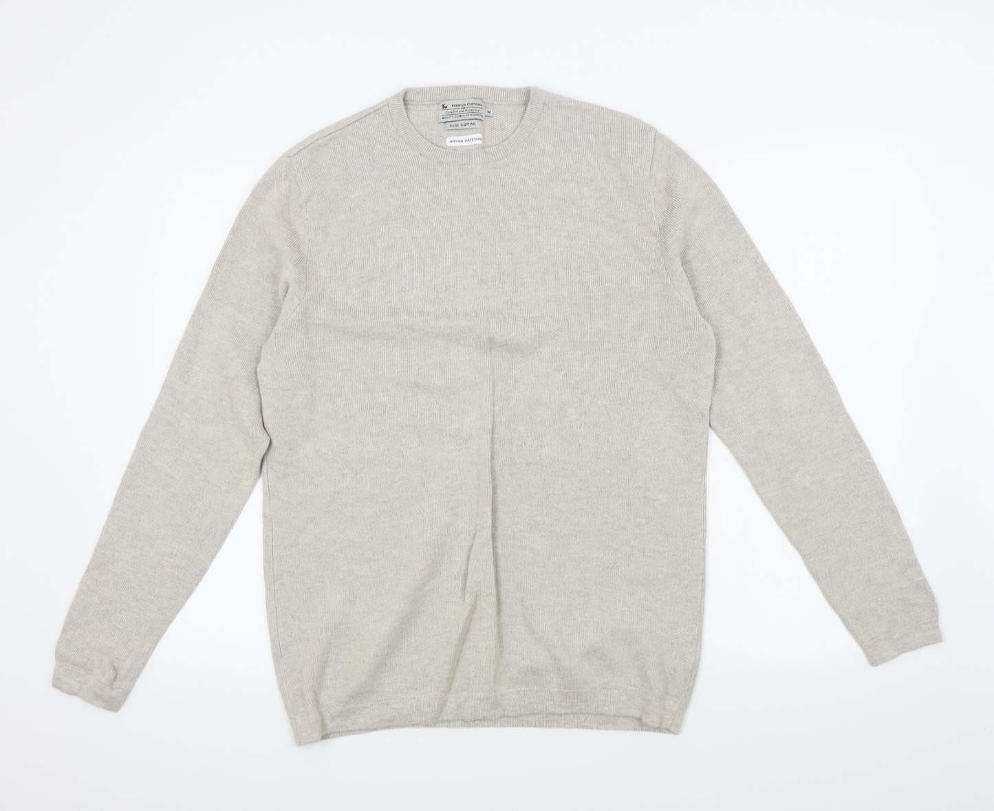 TU Mens Beige   Pullover Jumper Size M