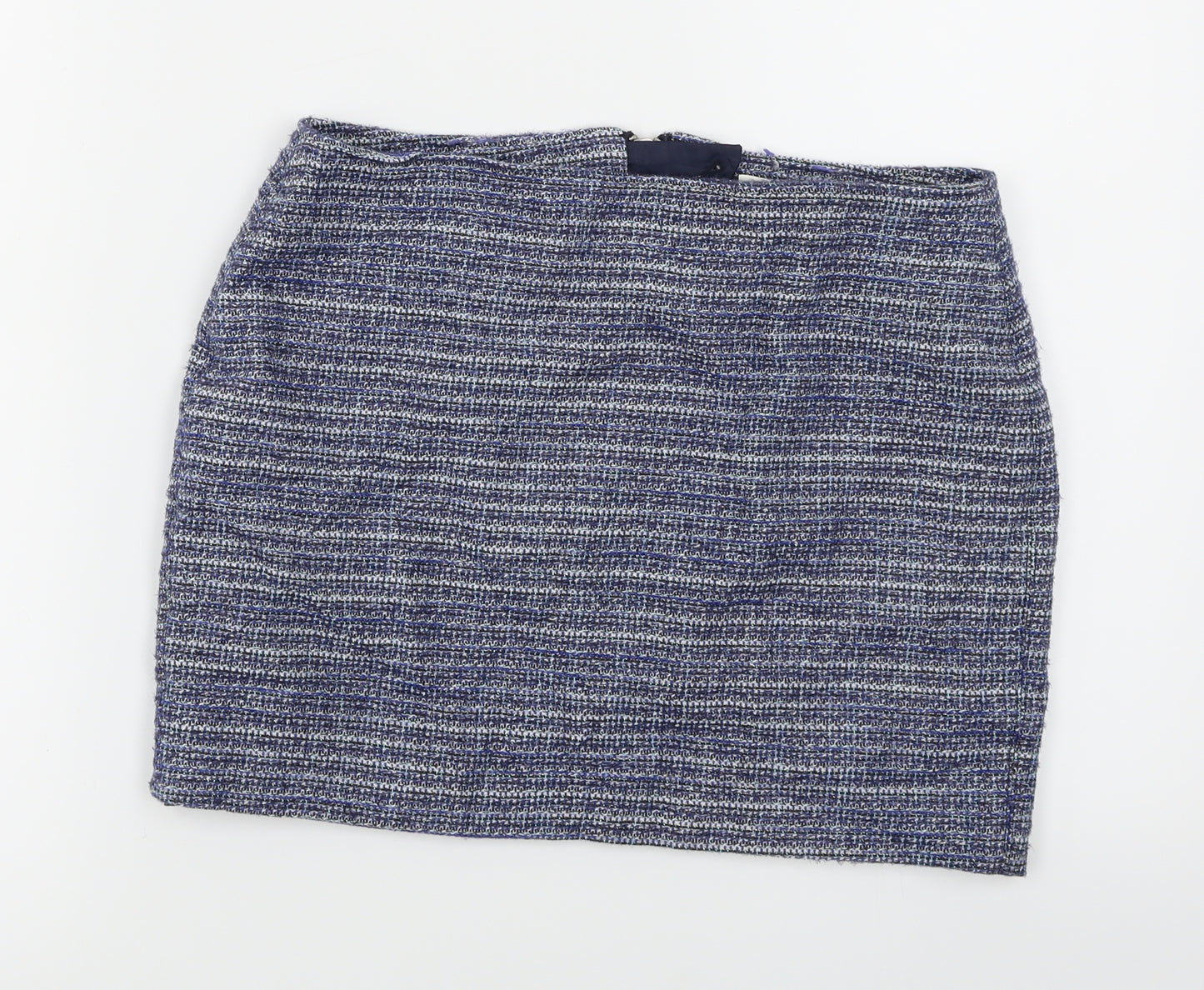 de.corp Womens Blue   A-Line Skirt Size 8