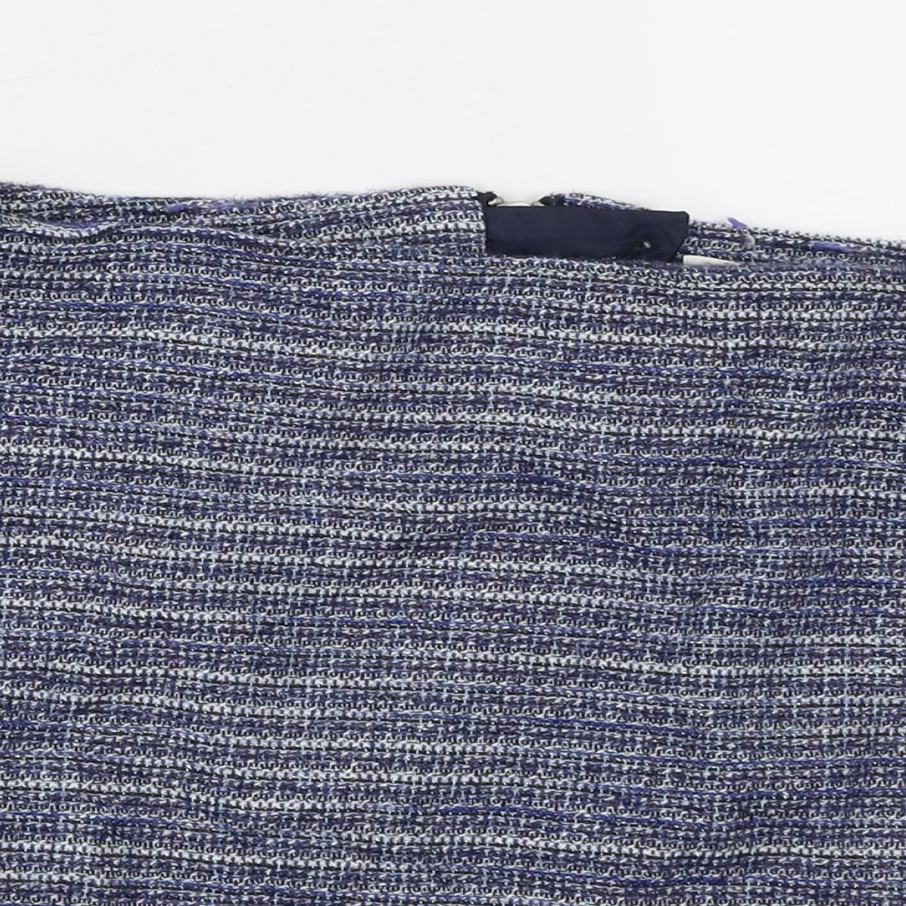 de.corp Womens Blue   A-Line Skirt Size 8