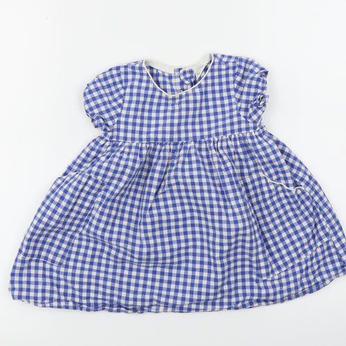 NEXT  Girls Blue Check  A-Line  Size 2 Years