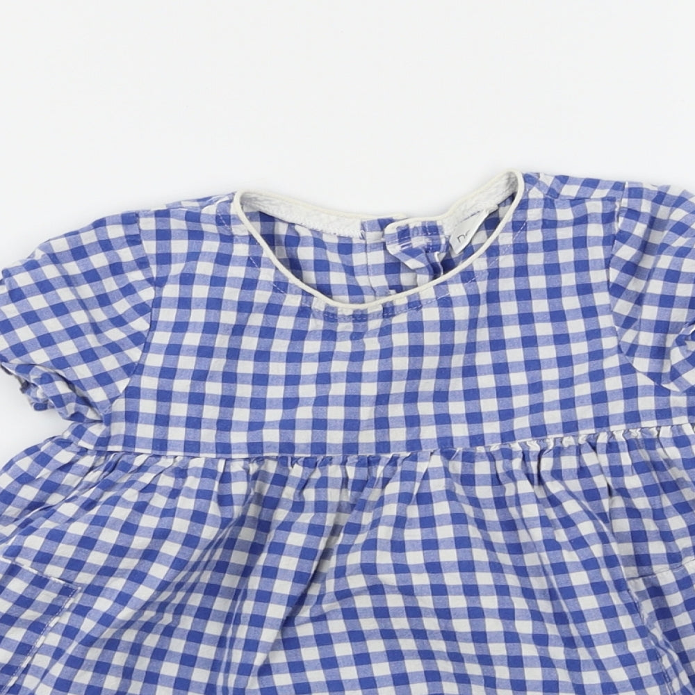 NEXT  Girls Blue Check  A-Line  Size 2 Years