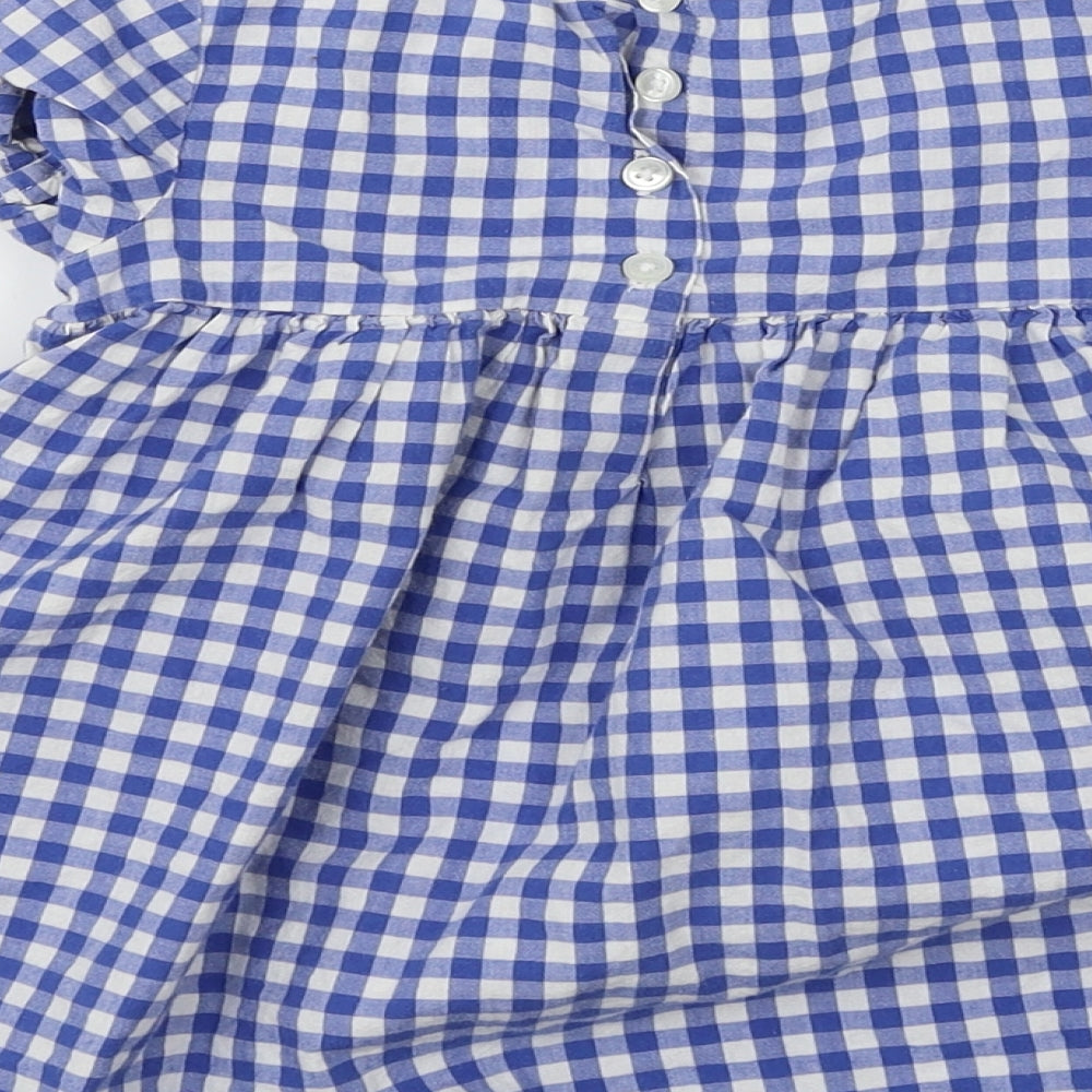NEXT  Girls Blue Check  A-Line  Size 2 Years