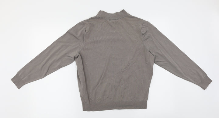 H&M Womens Grey   Pullover Jumper Size M