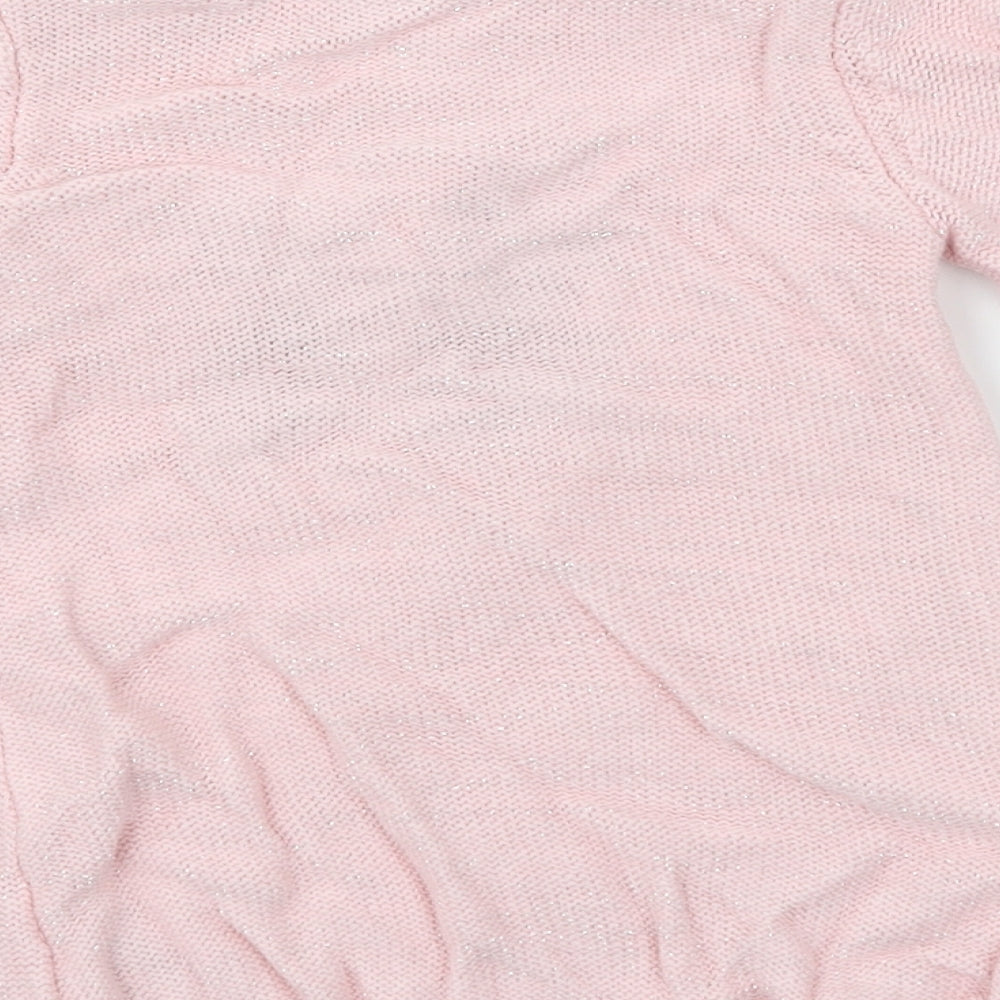 Nutmeg  Girls Pink   Pullover Jumper Size 9-12 Months